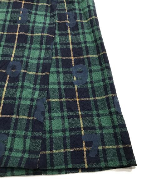 SOU・SOU（ソウソウ）SOU・SOU (ソウソウ) le coq sportif (ルコックスポルティフ) 長袖ワンピース/チェック柄ワンピース グリーン サイズ:Mの古着・服飾アイテム