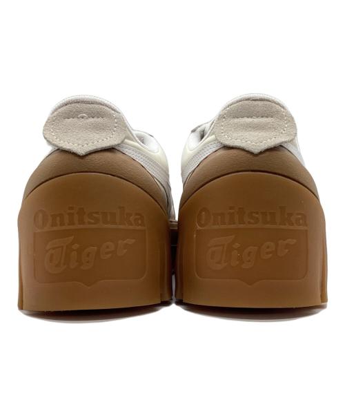 Onitsuka Tiger（オニツカタイガー）Onitsuka Tiger (オニツカタイガー) DELEGATION CHUNK スニーカー ブラウン×ホワイト サイズ:US 9 1/2の古着・服飾アイテム