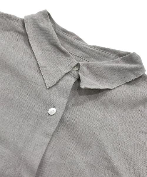 ETRE TOKYO（エトレトウキョウ）ETRE TOKYO (エトレトウキョウ) コットンメッシュカットシャツ グレー サイズ:Fの古着・服飾アイテム