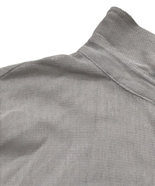 ETRE TOKYO（エトレトウキョウ）ETRE TOKYO (エトレトウキョウ) コットンメッシュカットシャツ グレー サイズ:Fの古着・服飾アイテム