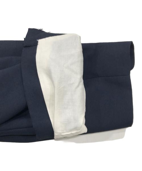 ETRE TOKYO（エトレトウキョウ）ETRE TOKYO (エトレトウキョウ) カットオフノーカラージャケット ネイビー サイズ:Ｍの古着・服飾アイテム