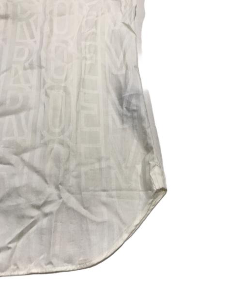 EMPORIO ARMANI（エンポリオ アルマーニ）EMPORIO ARMANI (エンポリオアルマーニ) ロゴジャガードシャツ アイボリー サイズ:Mの古着・服飾アイテム