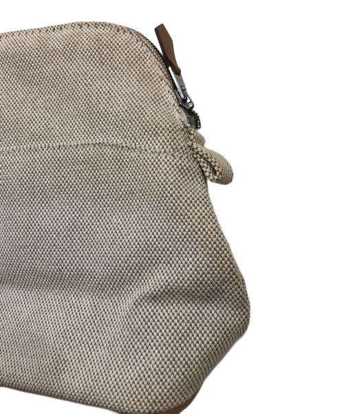 HERMES（エルメス）HERMES (エルメス) キャンバス ボリードポーチ MM ベージュの古着・服飾アイテム