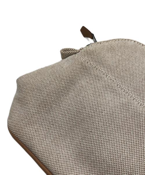 HERMES（エルメス）HERMES (エルメス) キャンバス ボリードポーチ MM ベージュの古着・服飾アイテム