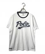 POLO RALPH LAURENポロ・ラルフローレン）の古着「リンガーTシャツ」｜ネイビー×ホワイト