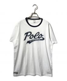 POLO RALPH LAUREN（ポロ・ラルフローレン）の古着「リンガーTシャツ」｜ネイビー×ホワイト