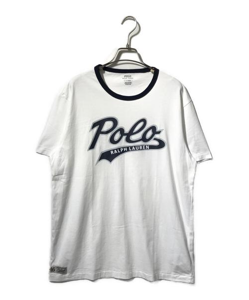 POLO RALPH LAUREN（ポロ・ラルフローレン）POLO RALPH LAUREN (ポロ・ラルフローレン) リンガーTシャツ ネイビー×ホワイト サイズ:Lの古着・服飾アイテム