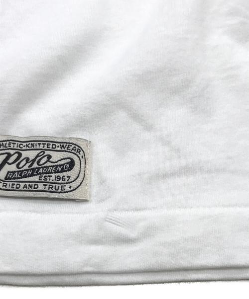 POLO RALPH LAUREN（ポロ・ラルフローレン）POLO RALPH LAUREN (ポロ・ラルフローレン) リンガーTシャツ ネイビー×ホワイト サイズ:Lの古着・服飾アイテム