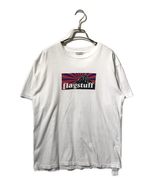 flagstuff（フラグスタフ）flagstuff (フラグスタフ) プリントTシャツ ホワイト サイズ:Mの古着・服飾アイテム