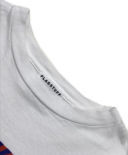 flagstuff（フラグスタフ）flagstuff (フラグスタフ) プリントTシャツ ホワイト サイズ:Mの古着・服飾アイテム