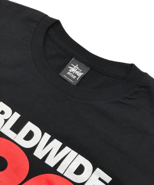 stussy（ステューシー）stussy (ステューシー) プリントTシャツ/ロゴTシャツ ブラック サイズ:MEDIUMの古着・服飾アイテム