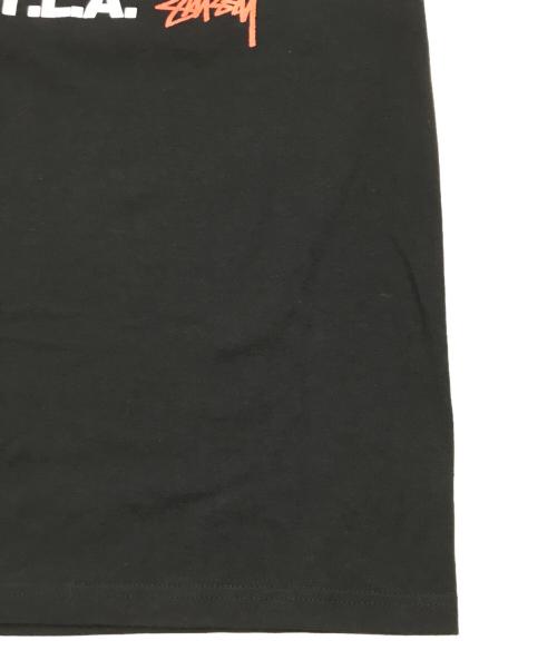 stussy（ステューシー）stussy (ステューシー) プリントTシャツ/ロゴTシャツ ブラック サイズ:MEDIUMの古着・服飾アイテム