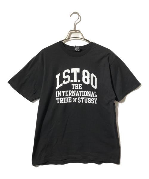 stussy（ステューシー）stussy (ステューシー) プリントTシャツ/ロゴTシャツ ブラック サイズ:MEDIUMの古着・服飾アイテム