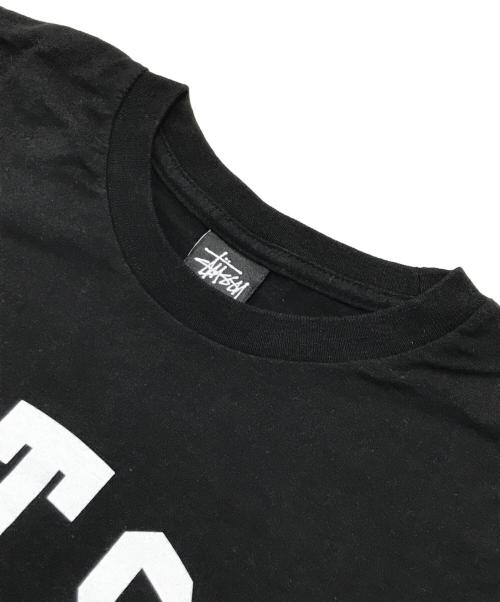 stussy（ステューシー）stussy (ステューシー) プリントTシャツ/ロゴTシャツ ブラック サイズ:MEDIUMの古着・服飾アイテム