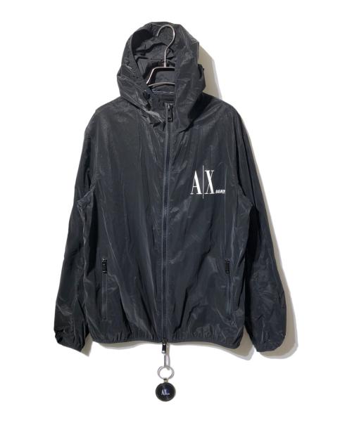 ARMANI EXCHANGE（アルマーニ エクスチェンジ）ARMANI EXCHANGE (アルマーニ エクスチェンジ) AX BEATS ナイロンジャケット ブラック サイズ:Sの古着・服飾アイテム