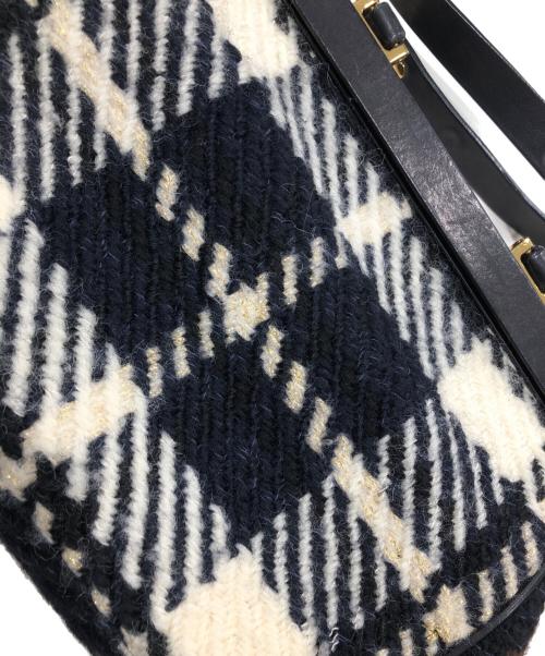 MARNI（マルニ）MARNI (マルニ) 2WAYバッグ ネイビー×ホワイトの古着・服飾アイテム