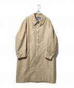 COMME des GARCONS JUNYA WATANABE MANコム デ ギャルソン ジュンヤ ワタナベ マン）の古着「綿エステルギャバウールジャガードコート」｜ベージュ