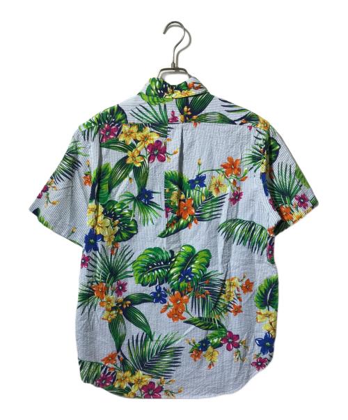 RALPH LAUREN（ラルフローレン）RALPH LAUREN (ラルフローレン) シアサッカーアロハシャツ/ストライプ半袖シャツ マルチカラー サイズ:Mの古着・服飾アイテム