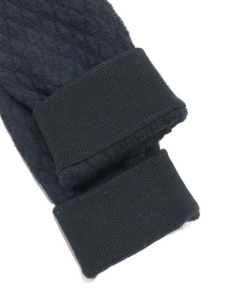 BALLSEY（ボールジィ）BALLSEY (ボールジィ) ウールコットンパールコンビ クルーネックカーディガン ブラック サイズ:Sの古着・服飾アイテム