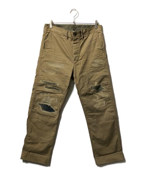 RRL（ダブルアールエル）RRL (ダブルアールエル) トランスワークパンツ ブラウン サイズ:73.5cm（W29）の古着・服飾アイテム
