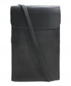 ISAAC REINAイザック レイナ）の古着「レザーサコッシュ」｜ブラック