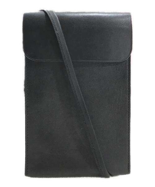 ISAAC REINA（イザック レイナ）ISAAC REINA (イザック レイナ) レザーサコッシュ ブラックの古着・服飾アイテム