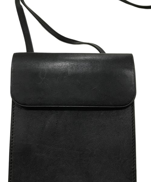 ISAAC REINA（イザック レイナ）ISAAC REINA (イザック レイナ) レザーサコッシュ ブラックの古着・服飾アイテム