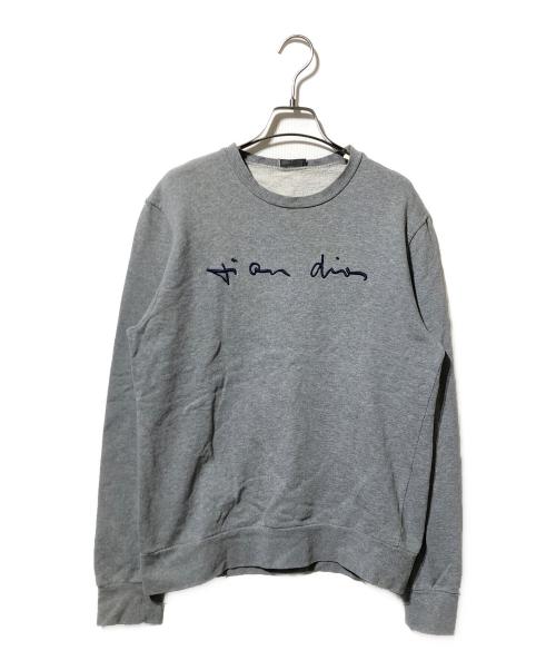 Christian Dior（クリスチャン ディオール）Christian Dior (クリスチャン ディオール) エンブロイダリースウェット グレー サイズ:Sの古着・服飾アイテム