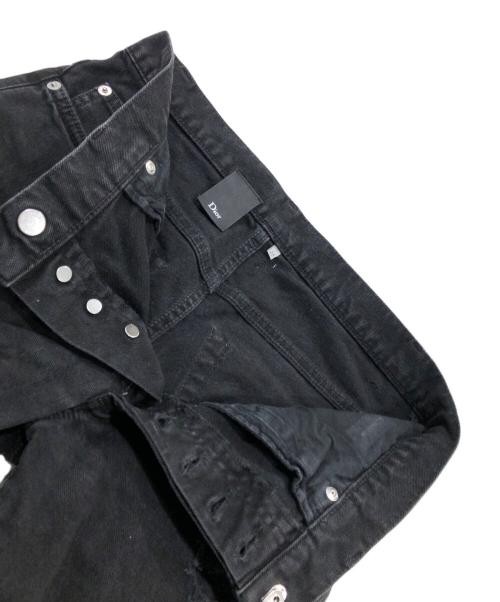 Dior（ディオール）DIOR (ディオール) デストロイ加工デニムパンツ ブラック サイズ:71cm（W28）の古着・服飾アイテム