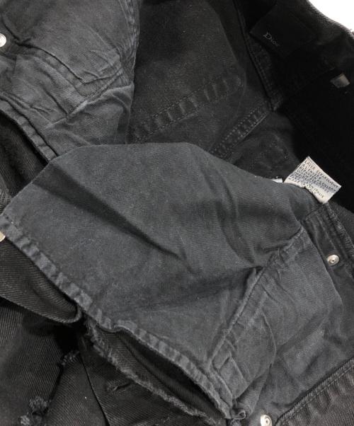 Dior（ディオール）DIOR (ディオール) デストロイ加工デニムパンツ ブラック サイズ:71cm（W28）の古着・服飾アイテム