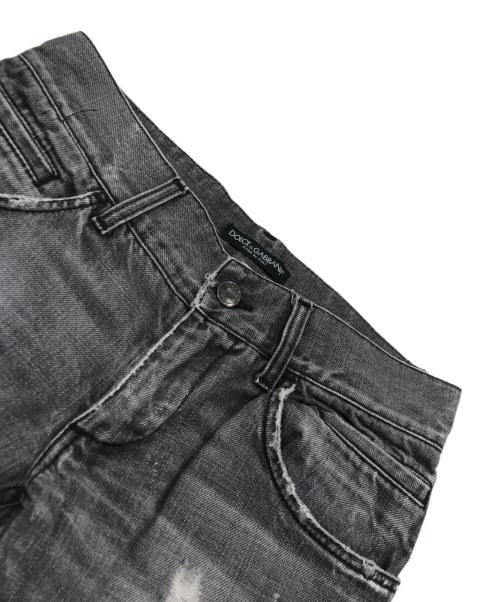 DOLCE & GABBANA（ドルチェ＆ガッバーナ）DOLCE & GABBANA (ドルチェ＆ガッバーナ) デニムパンツ/ダメージデニムパンツ グレー サイズ:44の古着・服飾アイテム