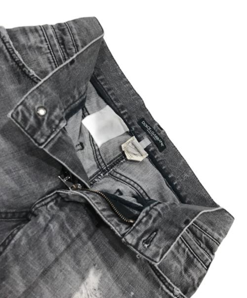DOLCE & GABBANA（ドルチェ＆ガッバーナ）DOLCE & GABBANA (ドルチェ＆ガッバーナ) デニムパンツ/ダメージデニムパンツ グレー サイズ:44の古着・服飾アイテム
