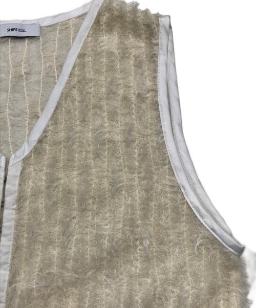 SHIPS any（シップスエニィ）SHIPS any (シップスエニィ) チュールロングジレ/レースジレ ベージュ サイズ:Ｆの古着・服飾アイテム