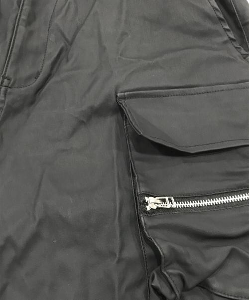 DANKE SCHON（ダンケ シェーン）Danke schon (ダンケ シェーン) ストレッチジップポケットパンツ ブラック サイズ:Mの古着・服飾アイテム