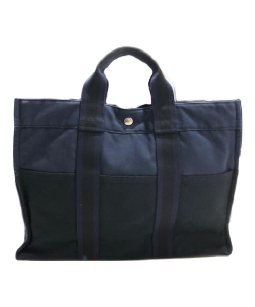 HERMES（エルメス）HERMES (エルメス) フールトゥ トートバッグ ネイビーの古着・服飾アイテム