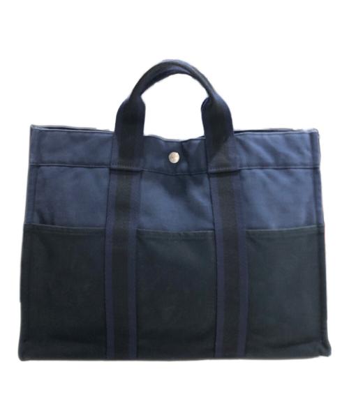 HERMES（エルメス）HERMES (エルメス) フールトゥ トートバッグ ネイビーの古着・服飾アイテム