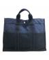 HERMES (エルメス) フールトゥ トートバッグ ネイビー：6000円