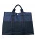 中古・古着 HERMES (エルメス) フールトゥ トートバッグ ネイビー：6000円
