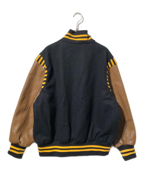 skookum（スクーカム）SKOOKUM (スクーカム) JOURNAL STANDARD relume (ジャーナルスタンダード レリューム) 別注 メルトンスタジャン ブラック サイズ:Lの古着・服飾アイテム