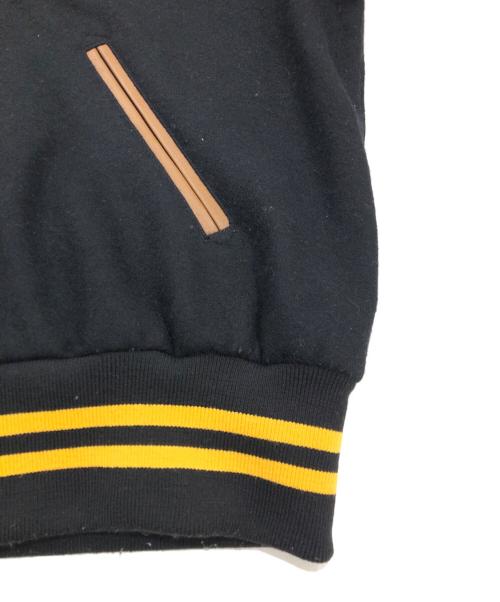 skookum（スクーカム）SKOOKUM (スクーカム) JOURNAL STANDARD relume (ジャーナルスタンダード レリューム) 別注 メルトンスタジャン ブラック サイズ:Lの古着・服飾アイテム