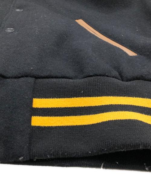 skookum（スクーカム）SKOOKUM (スクーカム) JOURNAL STANDARD relume (ジャーナルスタンダード レリューム) 別注 メルトンスタジャン ブラック サイズ:Lの古着・服飾アイテム