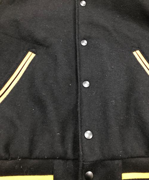 skookum（スクーカム）SKOOKUM (スクーカム) JOURNAL STANDARD relume (ジャーナルスタンダード レリューム) 別注 メルトンスタジャン ブラック サイズ:Lの古着・服飾アイテム