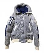 CANADA GOOSEカナダグース）の古着「X-Ray Chilliwack（エックスレイ　チリワック） ボンバーダウンジャケット」｜ブルー×ホワイト