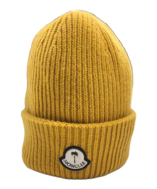 MONCLER GENIUS（モンクレール ジーニアス）MONCLER GENIUS (モンクレール ジーニアス) Palm Angels (パーム エンジェルス) ロゴワッペンビーニー イエローの古着・服飾アイテム