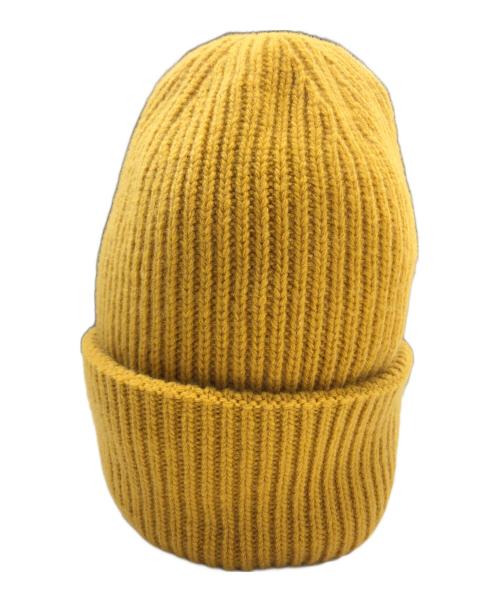 MONCLER GENIUS（モンクレール ジーニアス）MONCLER GENIUS (モンクレール ジーニアス) Palm Angels (パーム エンジェルス) ロゴワッペンビーニー イエローの古着・服飾アイテム