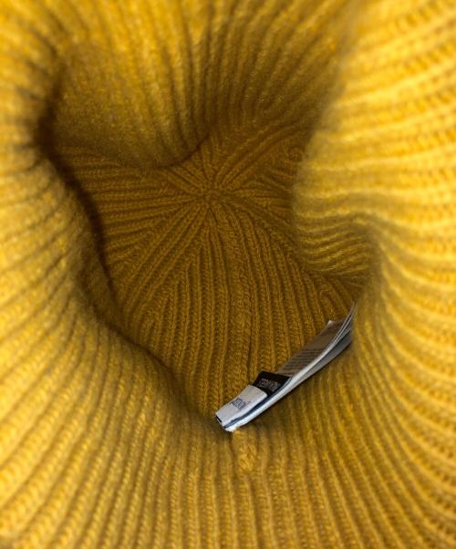 MONCLER GENIUS（モンクレール ジーニアス）MONCLER GENIUS (モンクレール ジーニアス) Palm Angels (パーム エンジェルス) ロゴワッペンビーニー イエローの古着・服飾アイテム