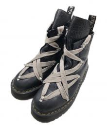 Dr.Martens×RICK OWENS（ドクターマーチン×リックオウエンス）の古着「QUAD PENT 1460 8 Hole / ブーツ」｜ブラック