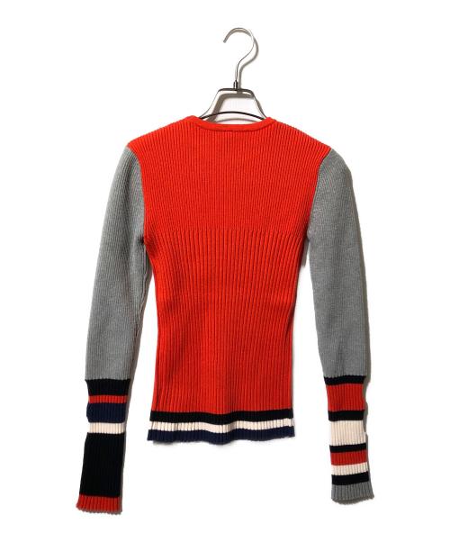 AULA AILA（アウラアイラ）AULA AILA (アウラアイラ) ボーダースリーブリブニット マルチカラーの古着・服飾アイテム