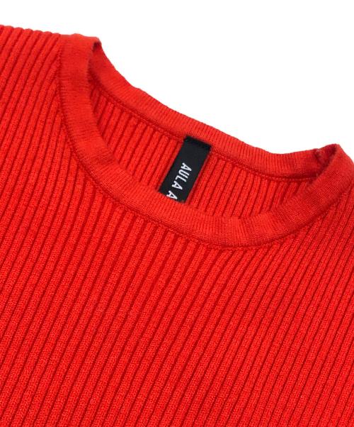 AULA AILA（アウラアイラ）AULA AILA (アウラアイラ) ボーダースリーブリブニット マルチカラーの古着・服飾アイテム