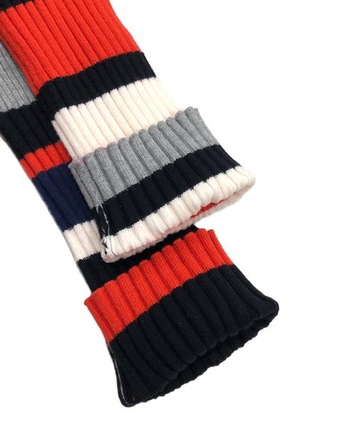 AULA AILA（アウラアイラ）AULA AILA (アウラアイラ) ボーダースリーブリブニット マルチカラーの古着・服飾アイテム